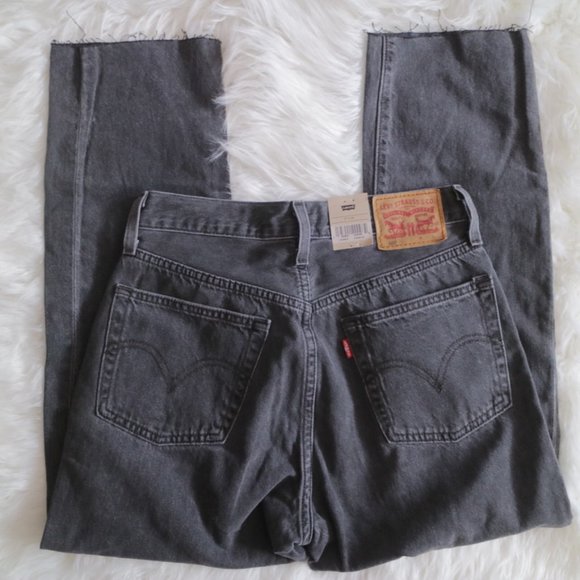 Levi's Women's Straight Leg Jeans - Black - Picture 8 of 10